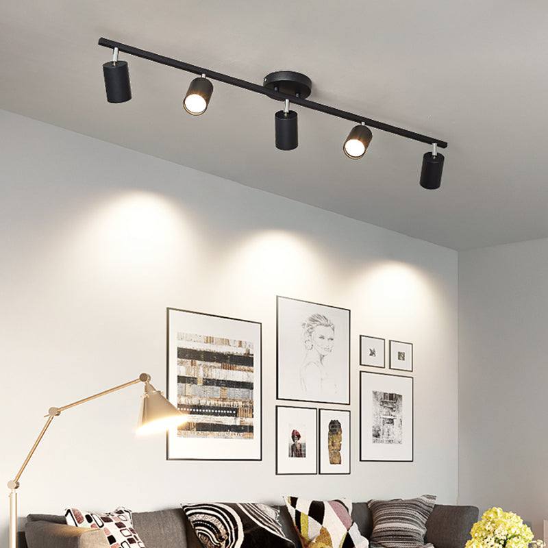 Metalen track hanglampverlichting Super Bright Modern Minimalistische stijl oppervlak Oppervlak gemonteerd Spotlight voor thuis woonkamer tv -achtergrond