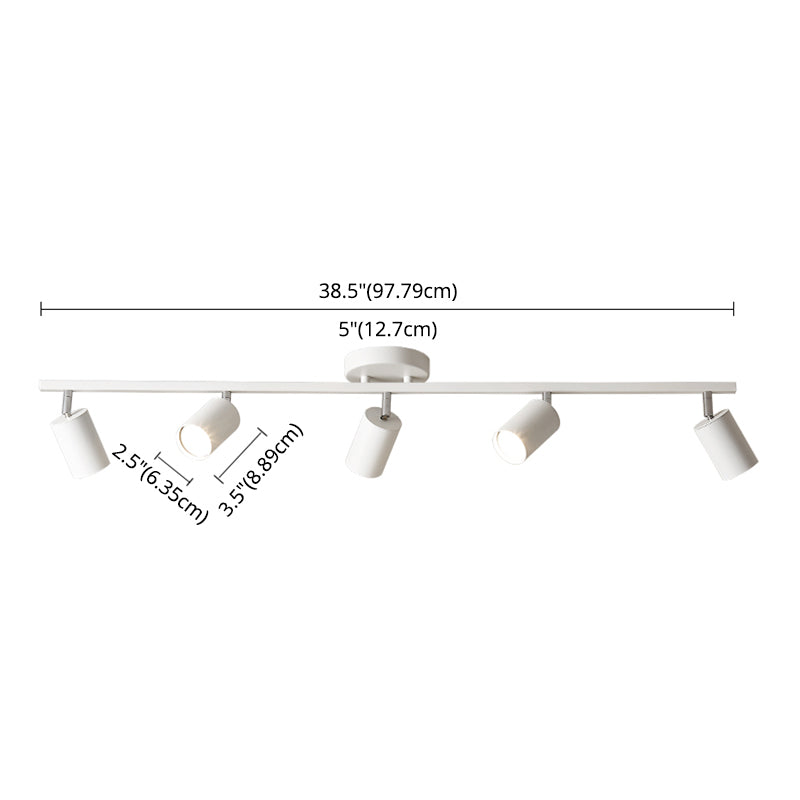 Iluminación colgante de atletismo de metal súper brillante moderno de estilo minimalista Montada de superficie montada para la sala de estar en el hogar