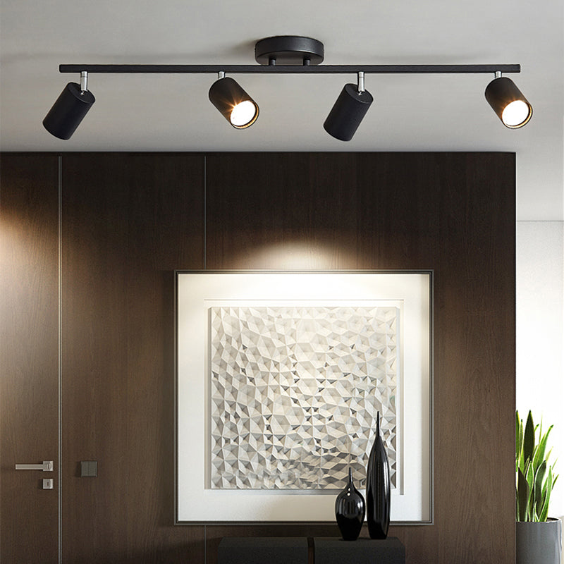 Metalen track hanglampverlichting Super Bright Modern Minimalistische stijl oppervlak Oppervlak gemonteerd Spotlight voor thuis woonkamer tv -achtergrond