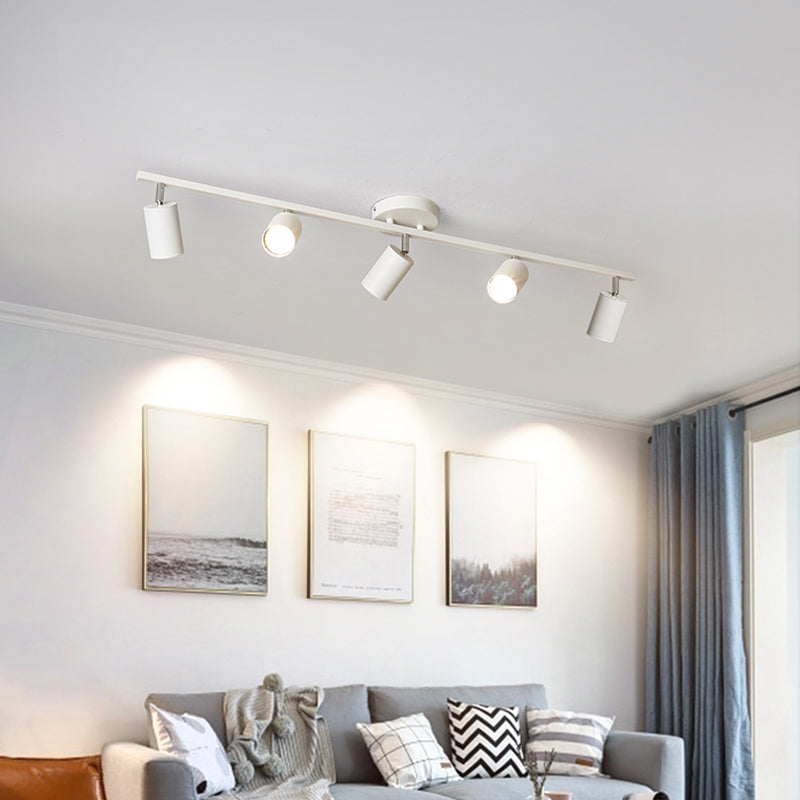 Metalen track hanglampverlichting Super Bright Modern Minimalistische stijl oppervlak Oppervlak gemonteerd Spotlight voor thuis woonkamer tv -achtergrond