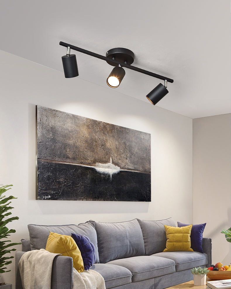 Metalen track hanglampverlichting Super Bright Modern Minimalistische stijl oppervlak Oppervlak gemonteerd Spotlight voor thuis woonkamer tv -achtergrond