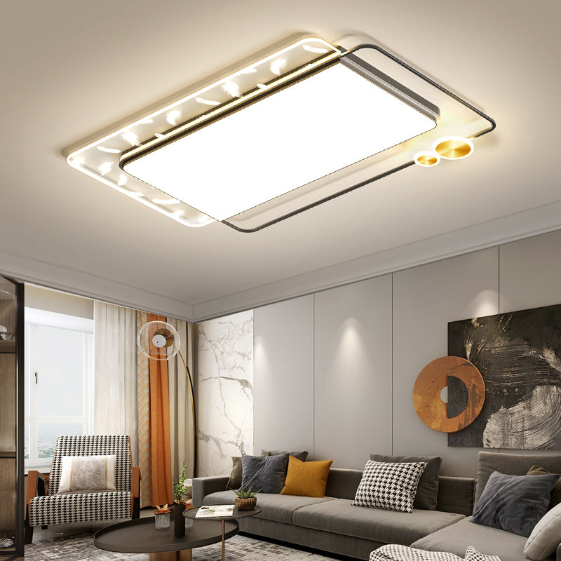 Montaggio semifulto a LED della hall geometrici in moderna luce del soffitto acrilico in stile conciso in stile conciso