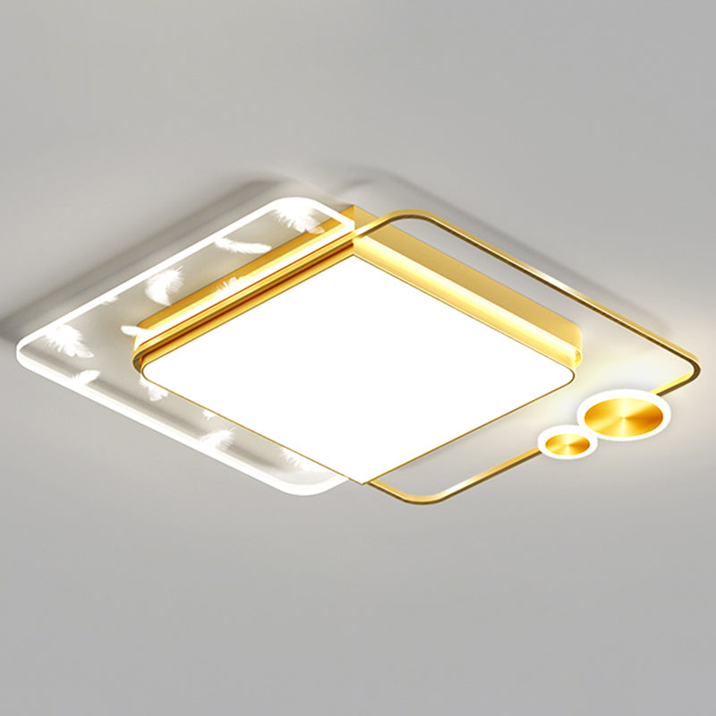 Montaggio semifulto a LED della hall geometrici in moderna luce del soffitto acrilico in stile conciso in stile conciso