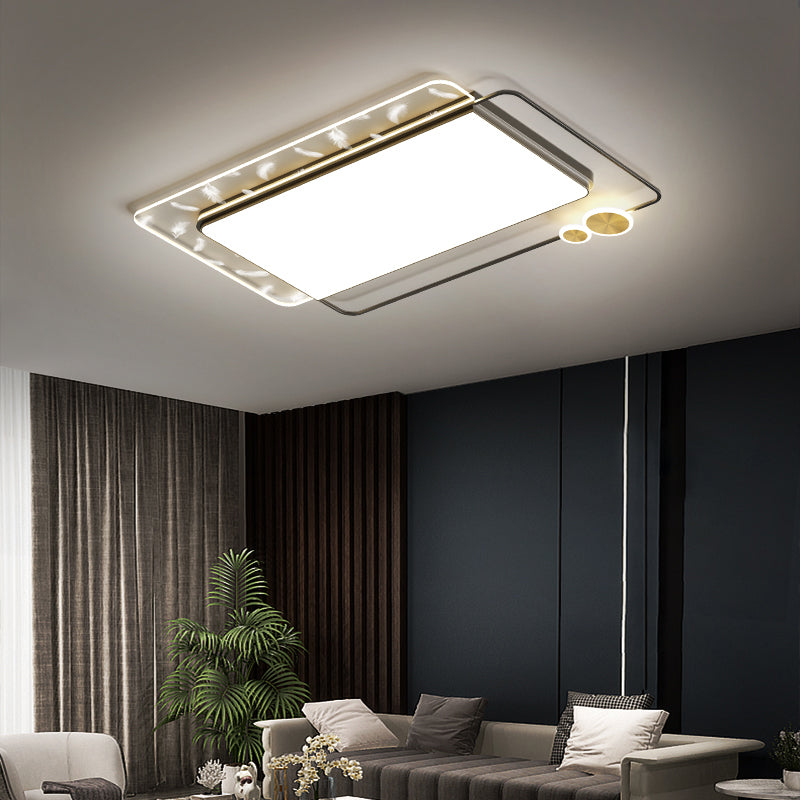 Montaggio semifulto a LED della hall geometrici in moderna luce del soffitto acrilico in stile conciso in stile conciso