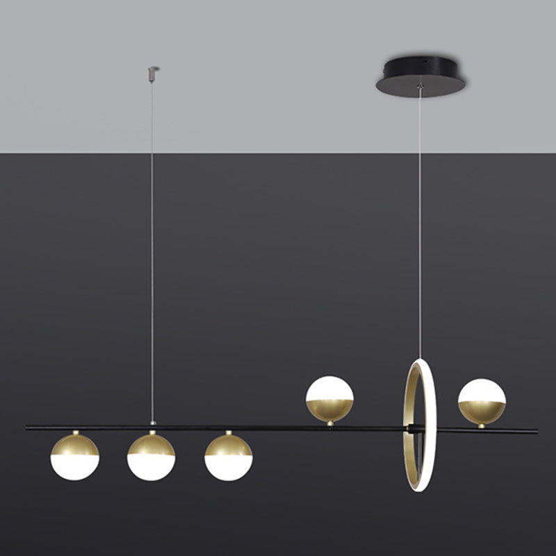 Molécula Hanging Island Lights acrílico accesorios de iluminación colgante minimalista para restaurante