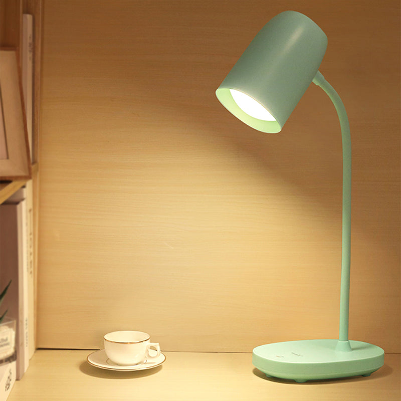 Minimalism Macaroon LED Table Lamp USB Charging Dimmable ABS Nightstand Light for Bedroom