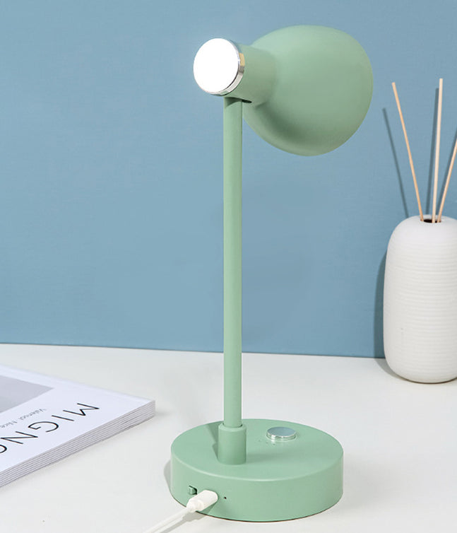 90° Angle Adjustable Macaroon Table Lamp 4-color Optional Bell Shade Lighting Fixture for Bedroom