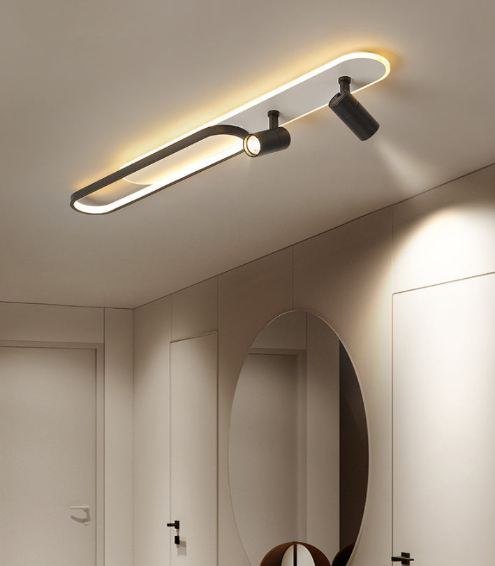 Industrieel inbouwlicht LED-verlichting Lineaire inbouwverlichting Gelaagd inbouwlicht in slaapkamer of garderobe