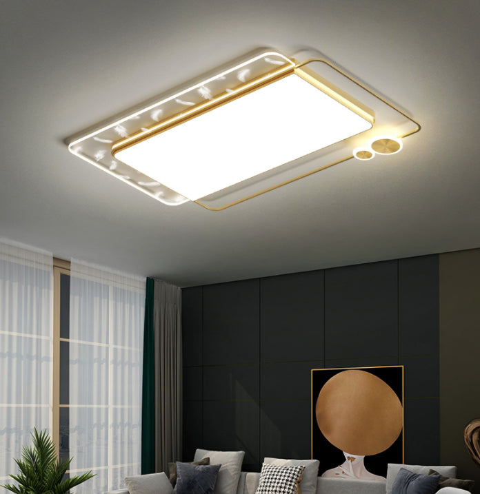 Montaggio semifulto a LED della hall geometrici in moderna luce del soffitto acrilico in stile conciso in stile conciso