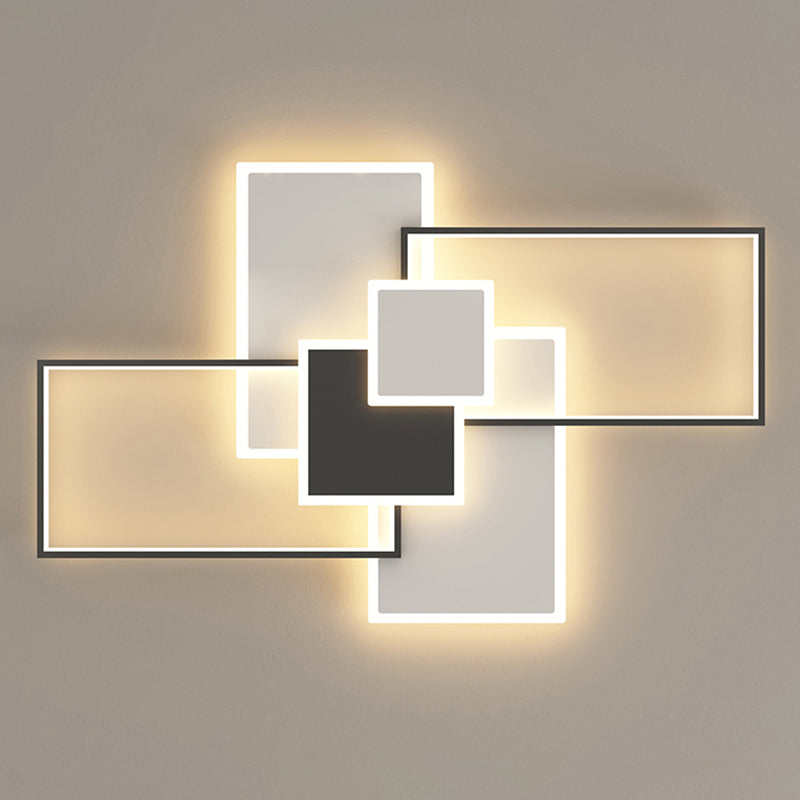 Woonkamer Nieuwe Moderne Led Flush Light Acryl Geometrisch 6 Licht Plafond Gemonteerd Licht