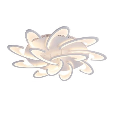 Luminaire encastré ombré en acrylique, style minimaliste, éclairage encastré à LED en blanc