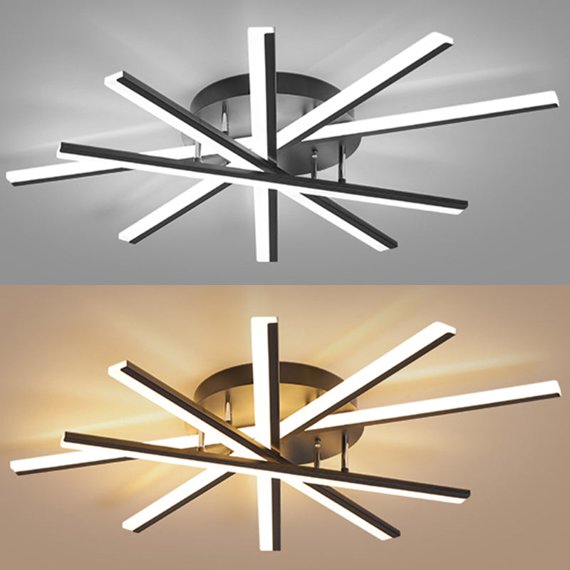 Smeedijzeren woonkamer led spoelplafondlampen lineaire moderne stijl spoeling mount