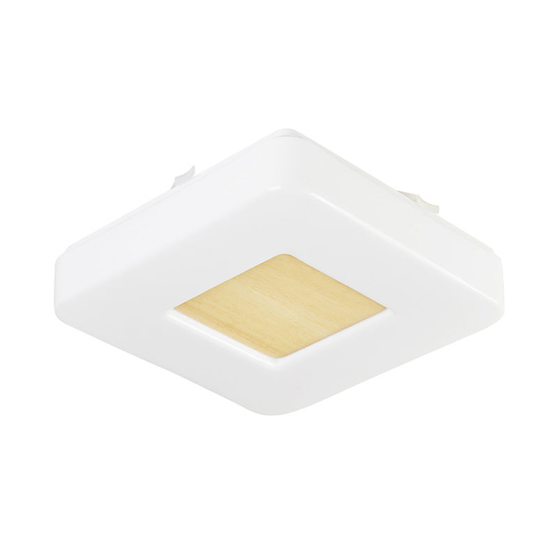 Square Flush Light Modernism Acrylique 8 "/14.5" /18.5 " Wide LED White Ceiling Mounted Fixture in Warm / White Light