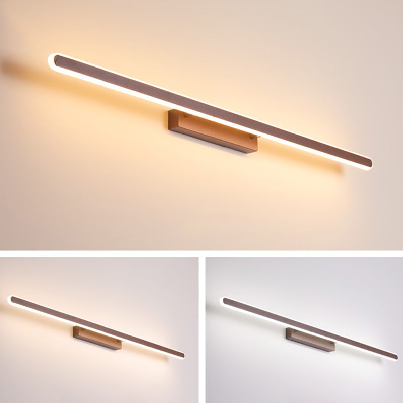 Iluminación de pared sombreada acrílica lámpara de montaje de pared de estilo LED contemporáneo en café