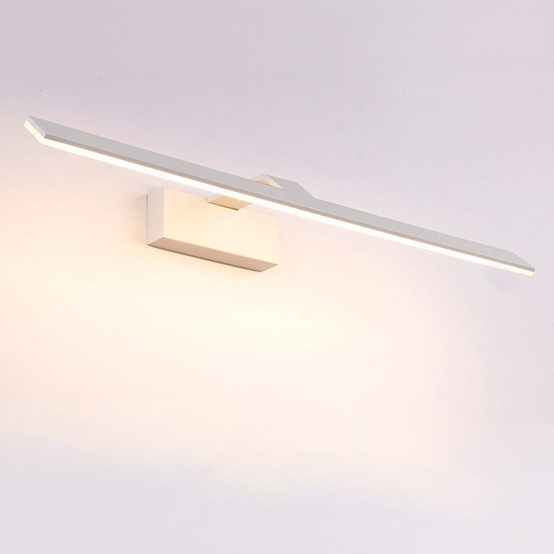 Lámpara de pared sombreada de estilo minimalista Batio acrílico Luz de pared montada en blanco