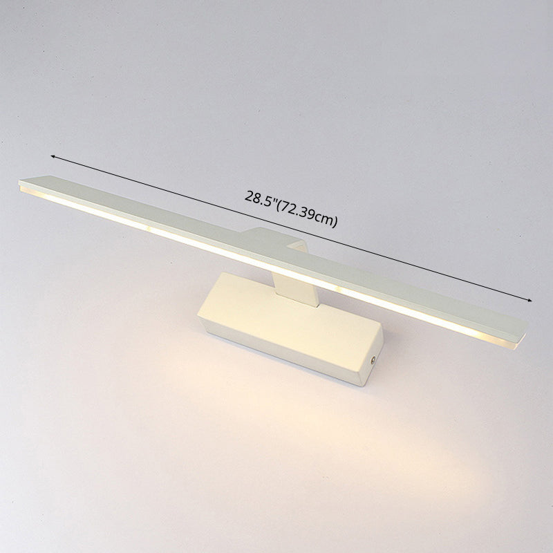 Lámpara de pared sombreada de estilo minimalista Batio acrílico Luz de pared montada en blanco