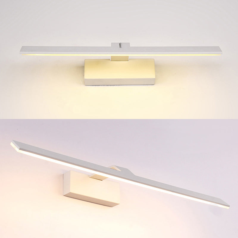 Lámpara de pared sombreada de estilo minimalista Batio acrílico Luz de pared montada en blanco