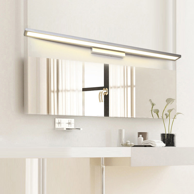 Lámpara rectangular de metal lámpara minimalista de pared led montada luminosa lámpara de luz