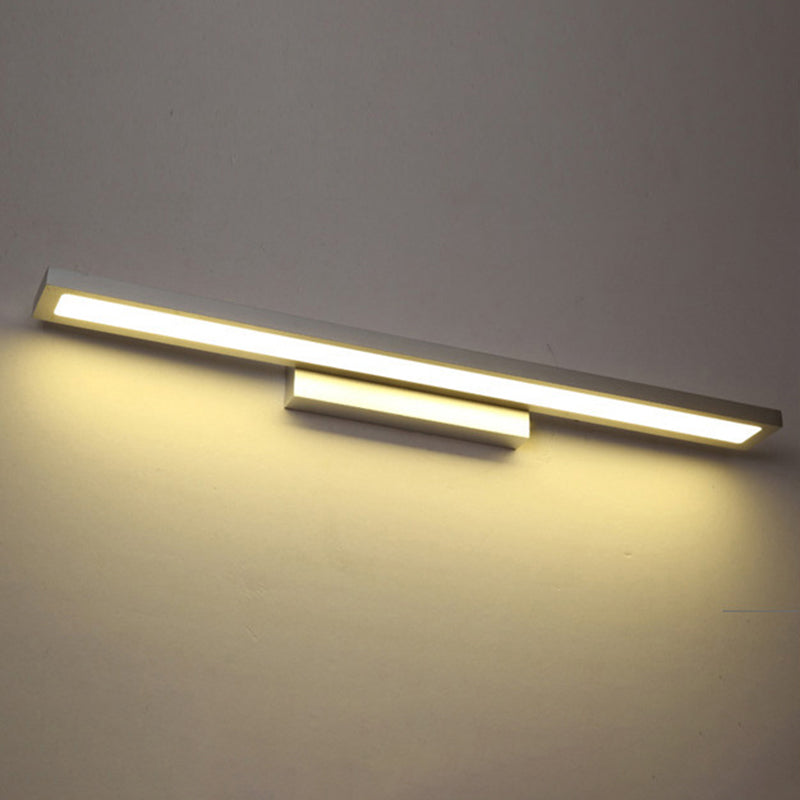 Lámpara rectangular de metal lámpara minimalista de pared led montada luminosa lámpara de luz