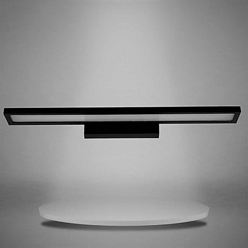 Lámpara rectangular de metal lámpara minimalista de pared led montada luminosa lámpara de luz