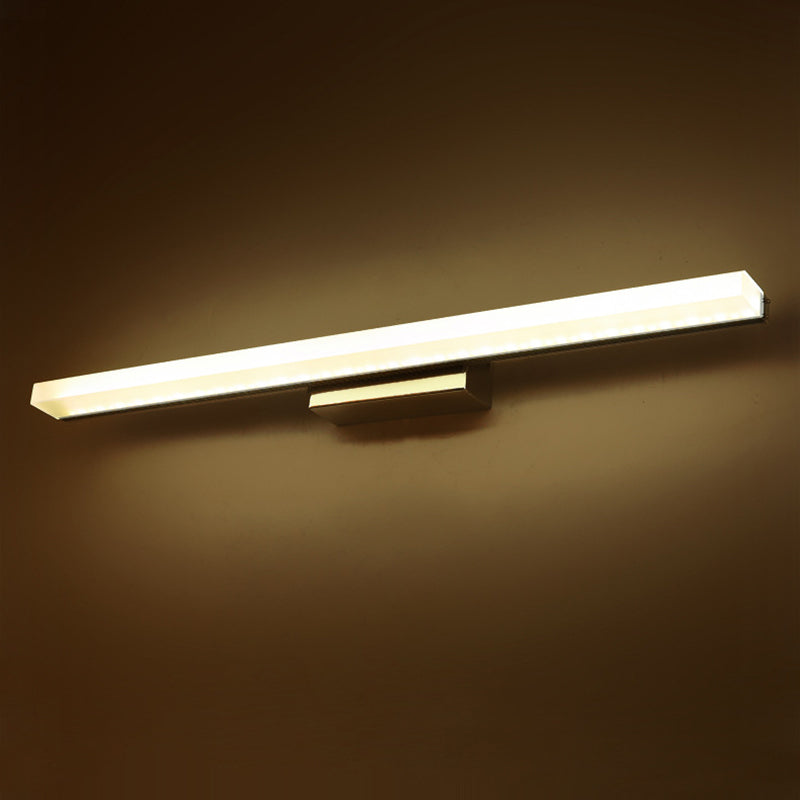 Acrylic Linear Wall Sconce Lighting Simplicity Style LED Wall Light Fixture in White