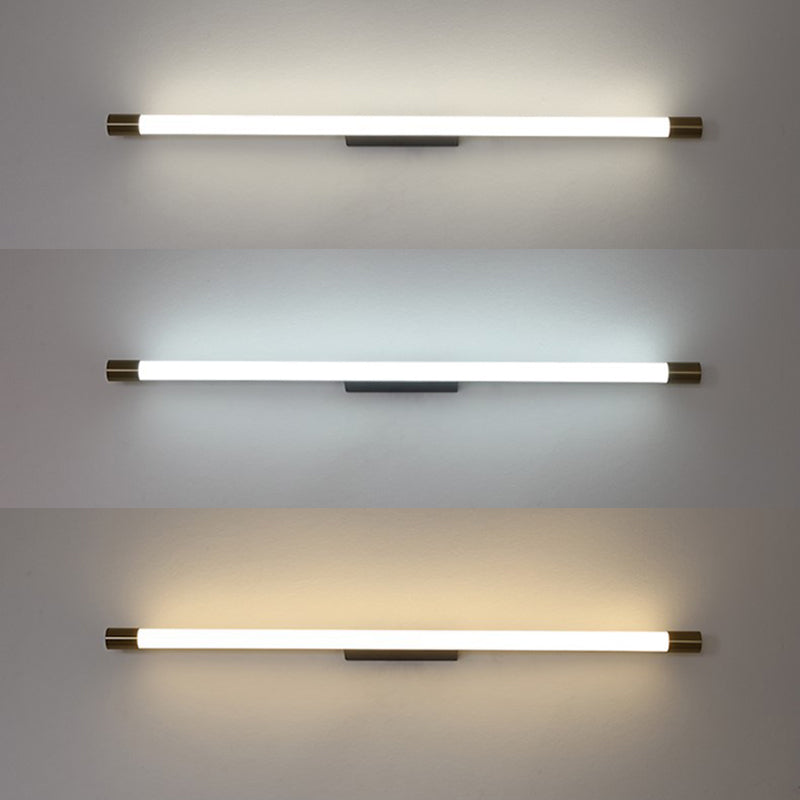 Modern Minimalist Style Cylinder Vanity Wall Light Fixtures Metal Vanity Lights for Bathroom