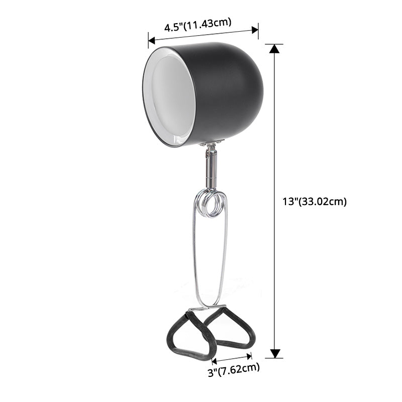 Makkaronstil Glockenklemme-On-Lampe Metall Schlafzimmer LED-Tischleuchte mit einstellbarer Gelenke