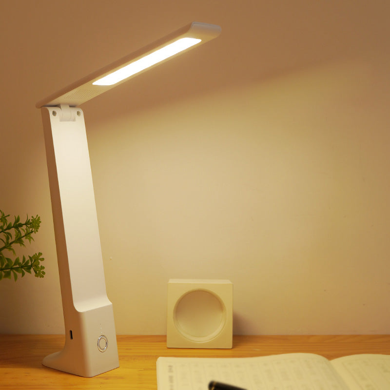 Modern Minimalist Style Dimmable LED Table Lamp Plastic 1 Light Table Light for Study Room