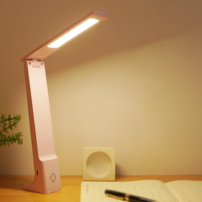 Modern Minimalist Style Dimmable LED Table Lamp Plastic 1 Light Table Light for Study Room