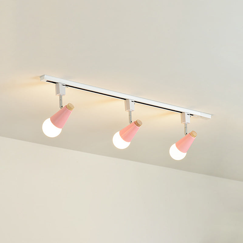 Nordic Macaron Style Open Lampe Deckenleuchte mehrfarbige Halbscheibe Licht für Wohnzimmer Gang