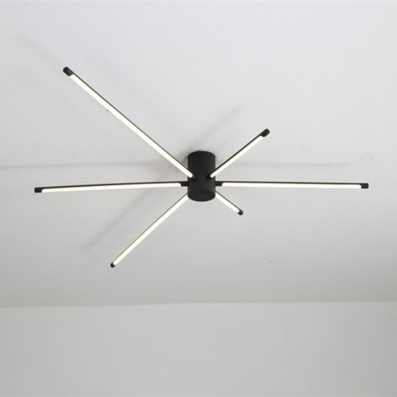 New Modern Linear Sputnik Flush Mount Ceiling Light Acrylic Living Room Flush Light