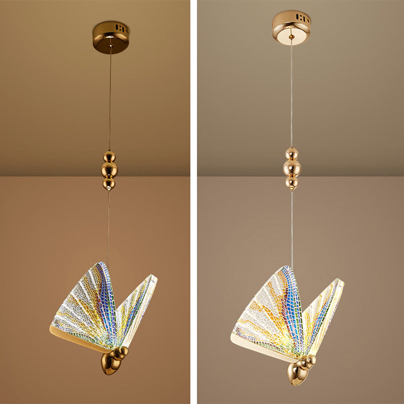 Modern Creative Style Butterfly Pendant Light Creative Acrylic Hanging Lamps for Living Room