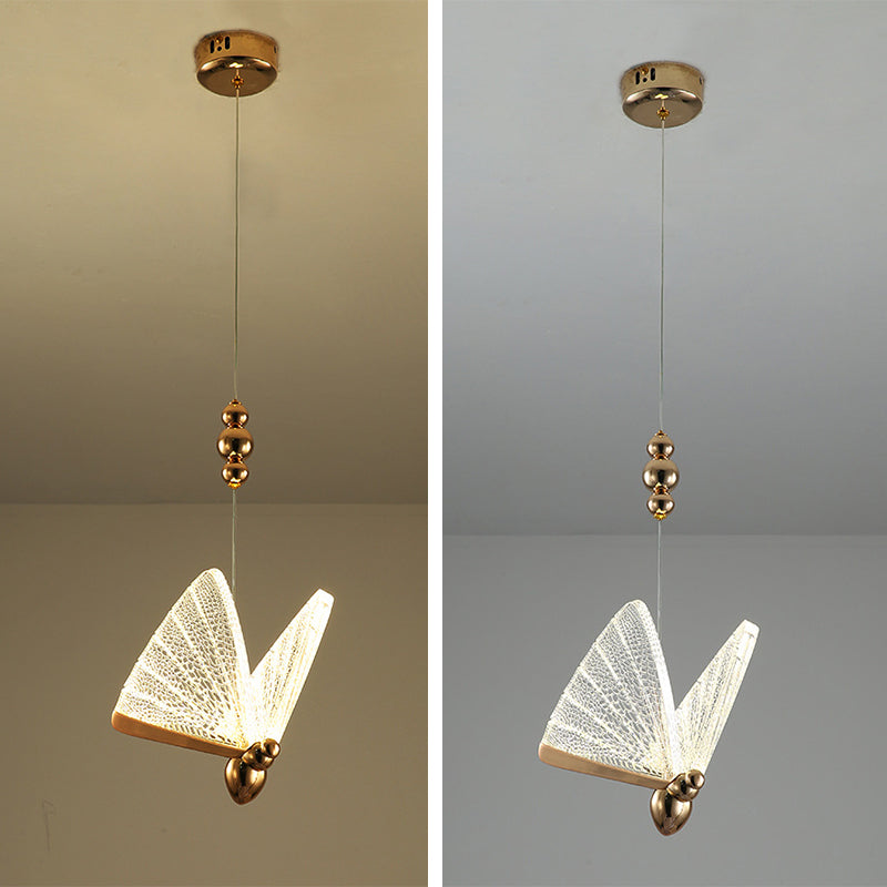 Modern Creative Style Butterfly Pendant Light Creative Acrylic Hanging Lamps for Living Room