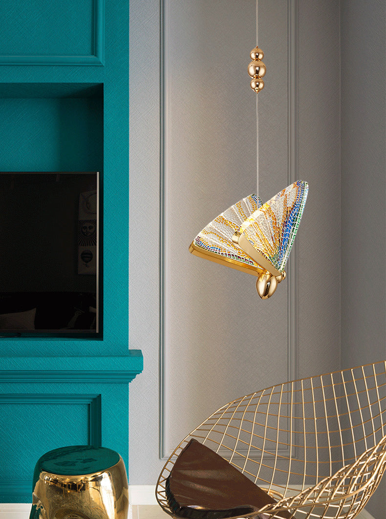 Modern Creative Style Butterfly Pendant Light Creative Acrylic Hanging Lamps for Living Room