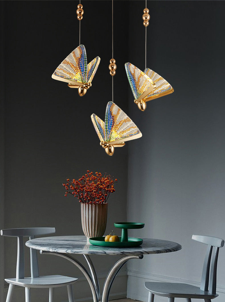 Modern Creative Style Butterfly Pendant Light Creative Acrylic Hanging Lamps for Living Room