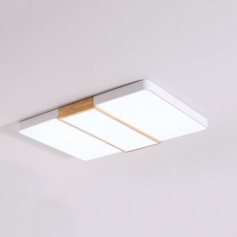 Colorblock Rectangular Flush Mount Lighting Nordic Acrylic Living Room LED Ceiling Lamp