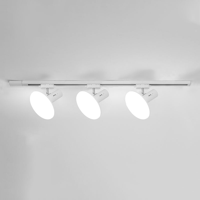 Kit di illuminazione a binario in metallo circolare nordico scaricare la lampada del soffitto per foyer e camera da letto