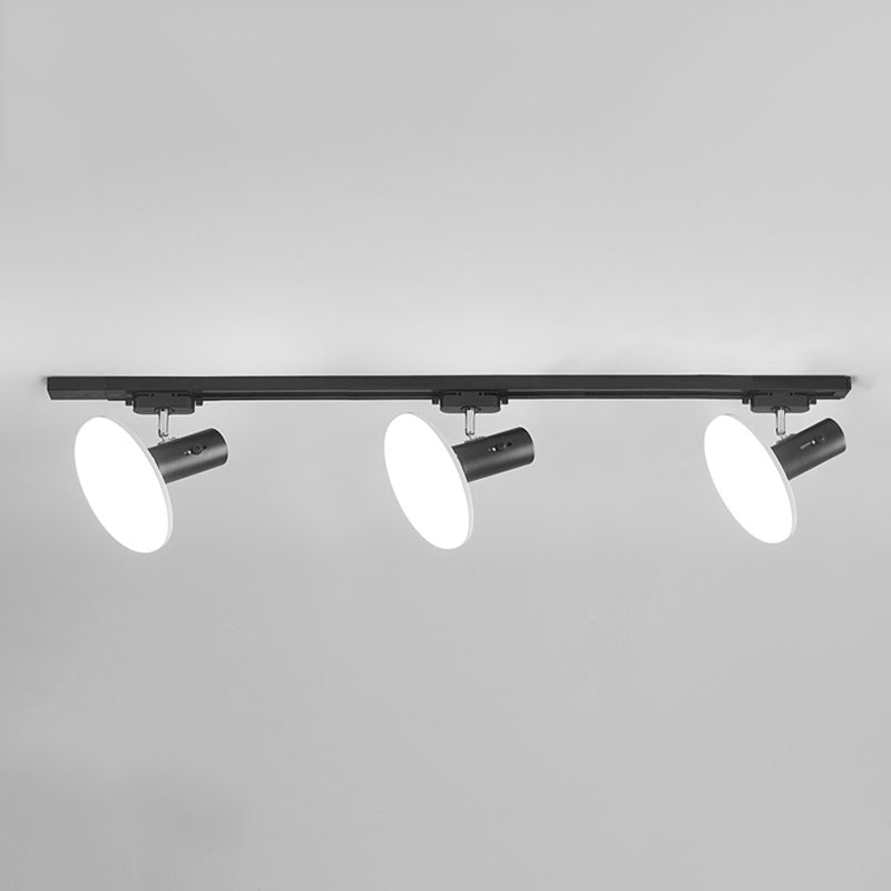 Kit di illuminazione a binario in metallo circolare nordico scaricare la lampada del soffitto per foyer e camera da letto