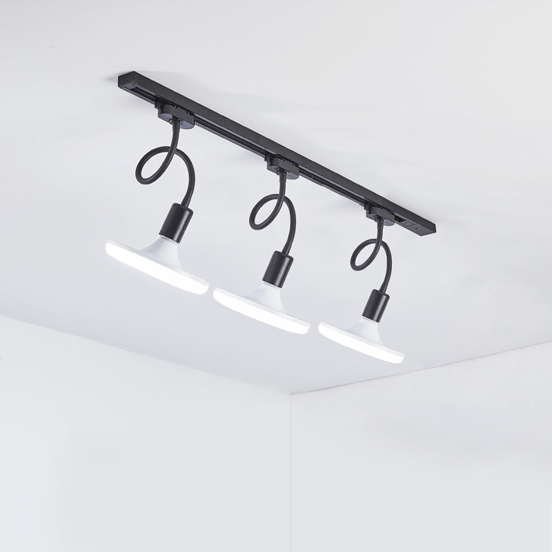 Kit di illuminazione a binario in metallo circolare nordico scaricare la lampada del soffitto per foyer e camera da letto