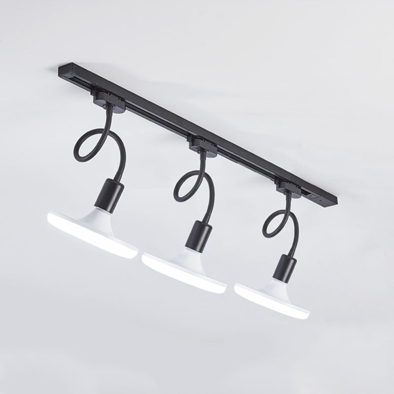 Nordic Circular Metal Track Lighting Kits Flush Ceiling Light Fixture for Foyer and Bedroom