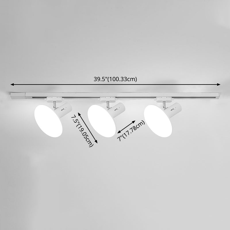 Nordic Circular Metal Track Lighting Kits Flush Ceiling Light Fixture for Foyer and Bedroom