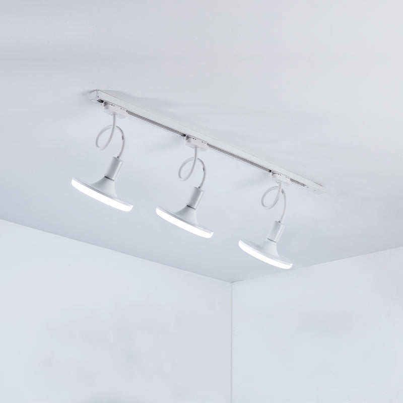 Kit di illuminazione a binario in metallo circolare nordico scaricare la lampada del soffitto per foyer e camera da letto