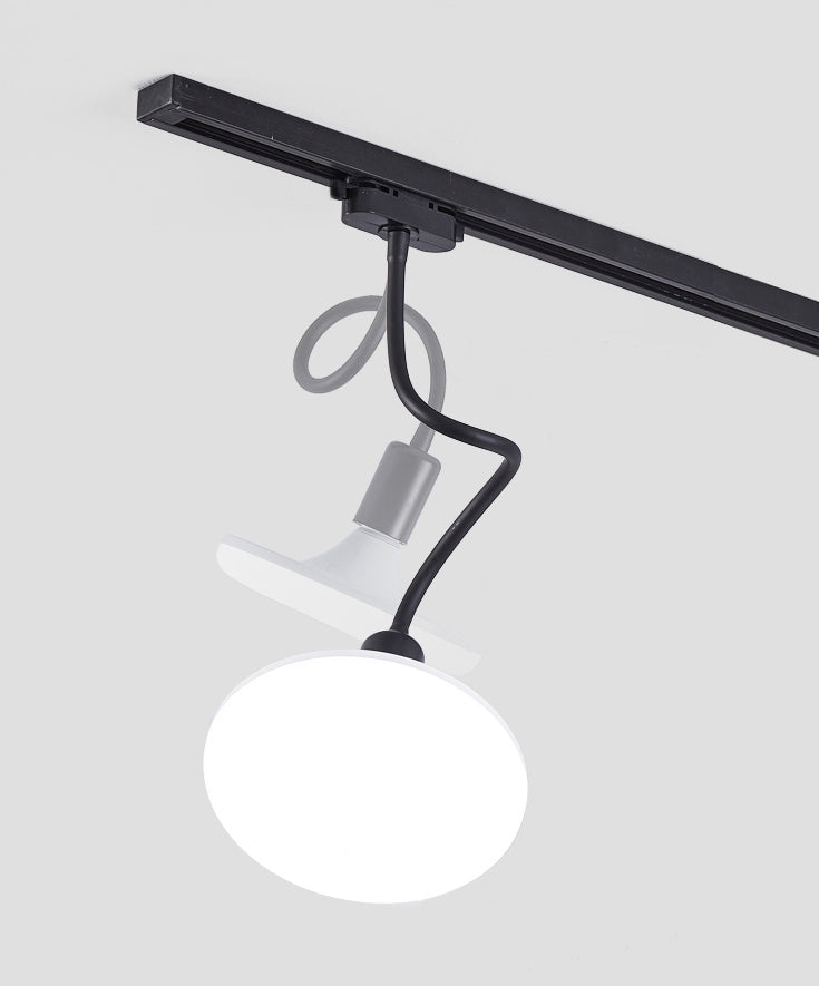 Kit di illuminazione a binario in metallo circolare nordico scaricare la lampada del soffitto per foyer e camera da letto