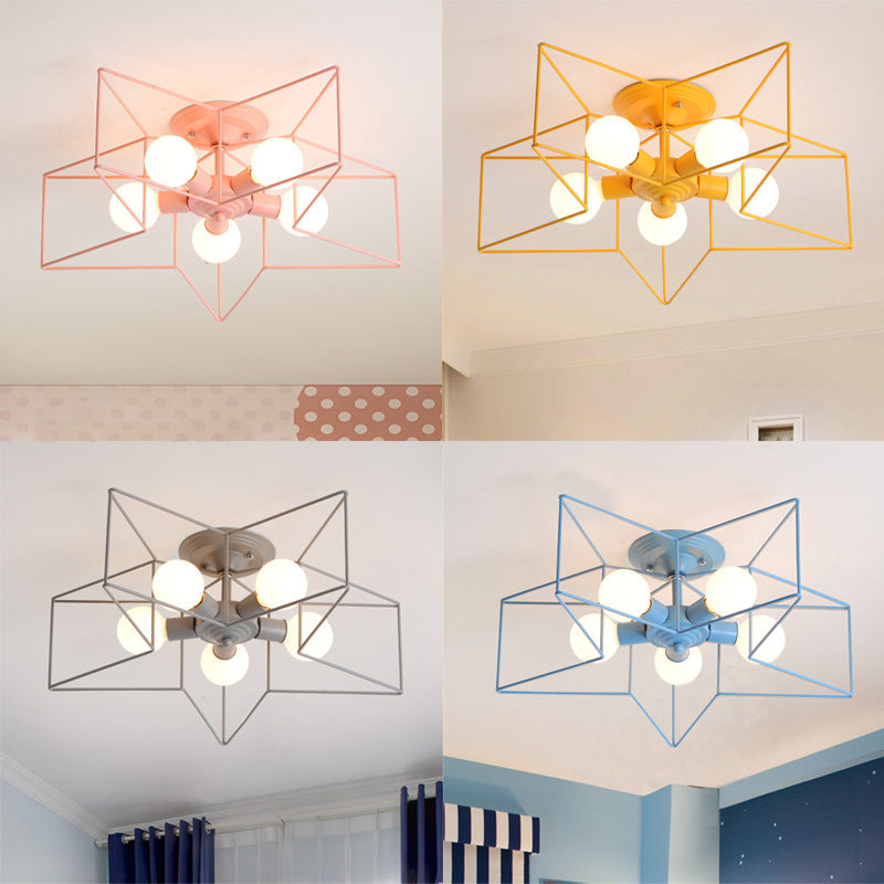 Sternendedecke Leuchte moderne Metalldecke Flush Mount Light für Schlafzimmer