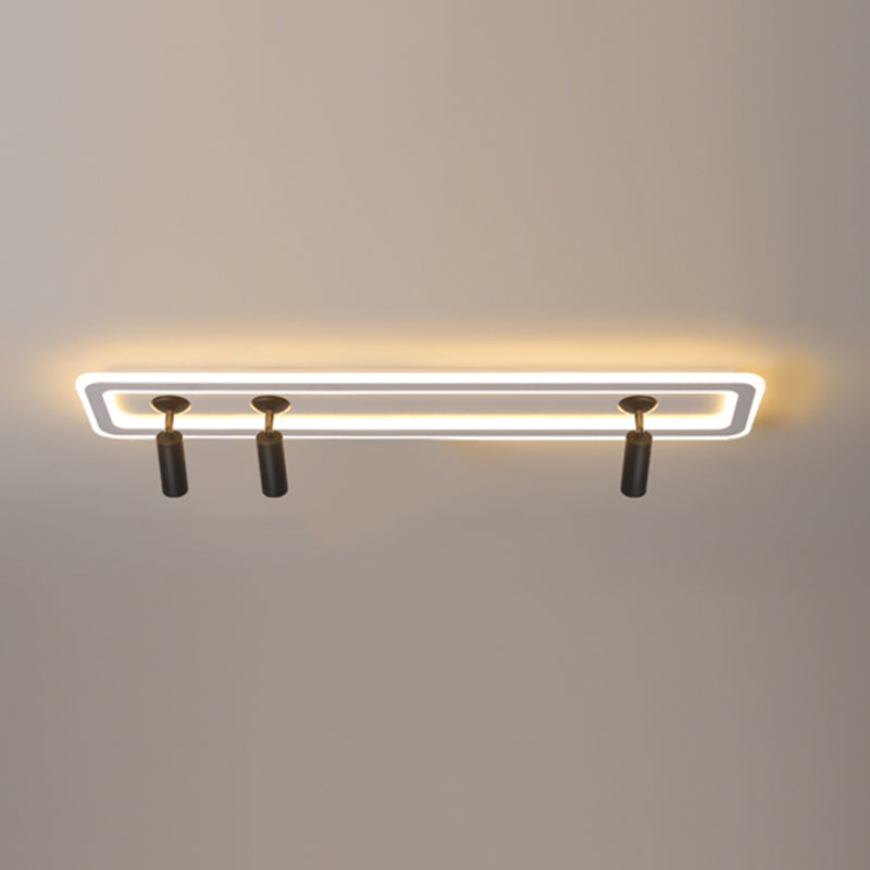 Modern Metal Linear LED Flush Ceiling Light Living Room Track Lights for Living Room