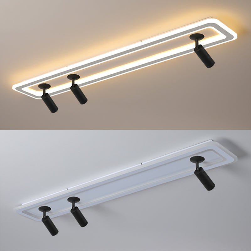 Modern Metal Linear LED Flush Ceiling Light Living Room Track Lights for Living Room