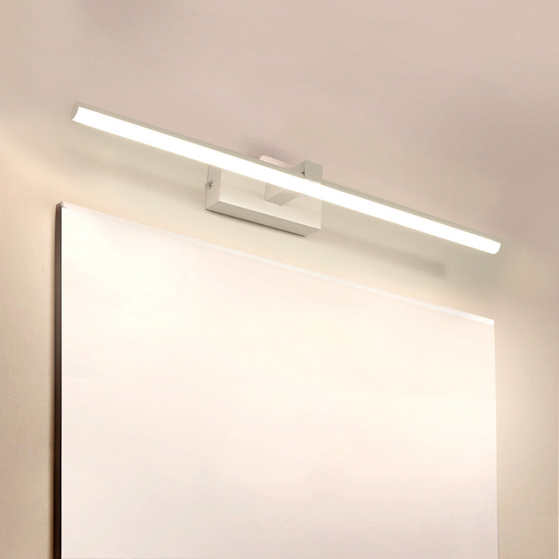 Simplicidad moderna Luces de tocador montado en la pared cilíndrica lámparas de apliques acrílicos para baño