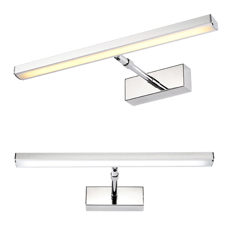 Luci da parete di vanità lineari Simplicità Sconce da muro di vanità acrilico per bagno