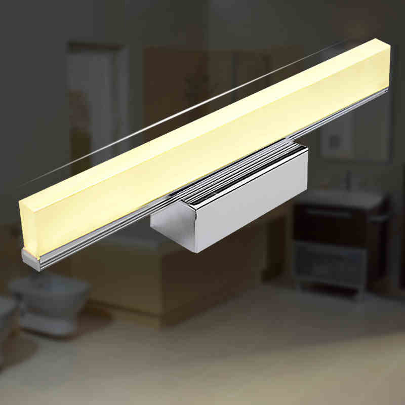 Elongated Vanity Light Fixtures Modern Simplicity Acrylic Wall Mount Lamp for Bathroom