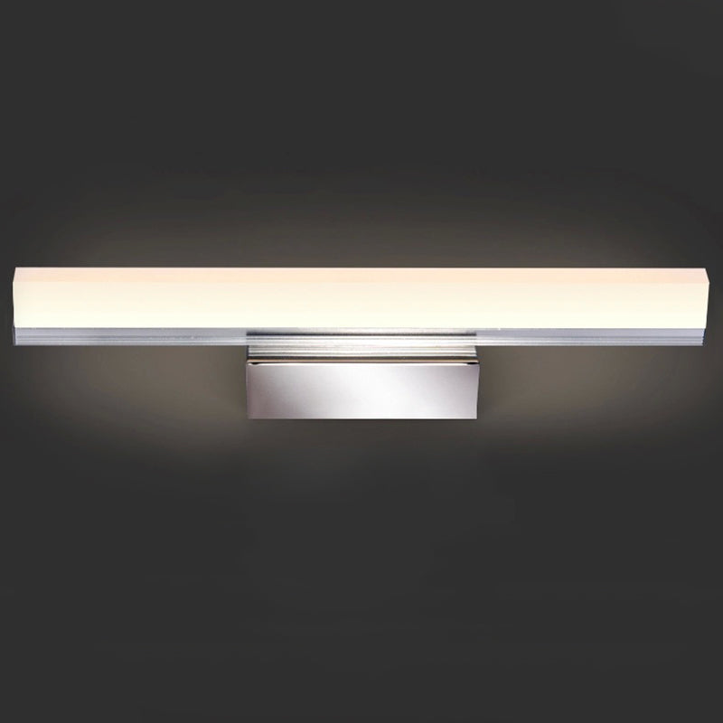 Langwerpige ijdelheid verlichtingsarmaturen Moderne eenvoud Acryl wandmontage Lamp voor badkamer